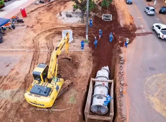 Ponta Porã: Obras de Revitalização da Linha Internacional estão em ritmo acelerado