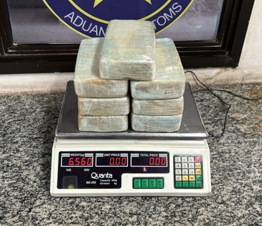 Cocaína avaliada em R$ 1 milhão é encontrada em revestimento de piso