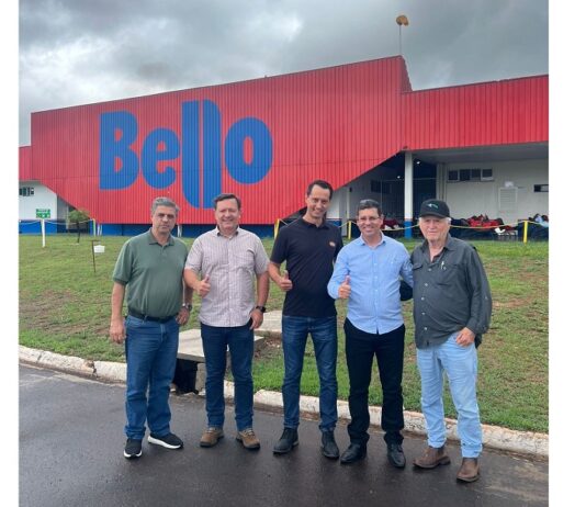 Lideranças de Naviraí visitam a Bello Alimentos e abrem as portas do município para investimentos