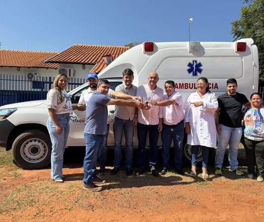 ITAQUIRAÍ: entrega de ambulância ao P.A. Santa Rosa fortalece a assistência em Saúde na região