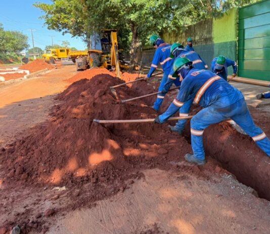 Itaquiraí avança com a implantação da rede de esgoto domiciliar