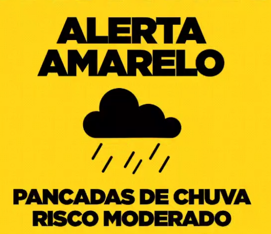 MS está em Alerta Amarelo para chuvas torrenciais a partir da tarde de hoje até amanhã (24-03)