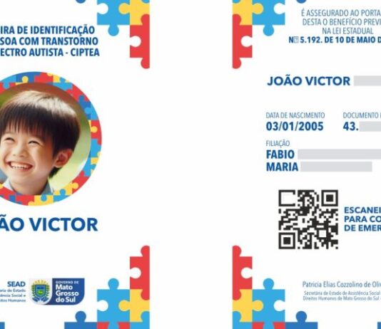Carteirinha do Autista substitui laudo médico para desconto no IPVA em MS e vale em todo o Estado