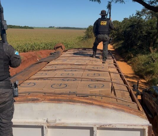 DOF apreende em Dourados R$ 2,3 milhões em cigarros que estavam sendo contrabandeados do PY