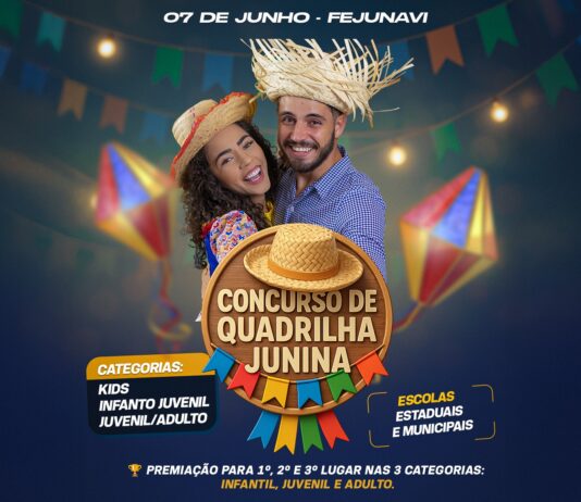 FEJUNAVI: Concurso de Quadrilhas dará R$ 19 mil de premiação em dinheiro aos vencedores