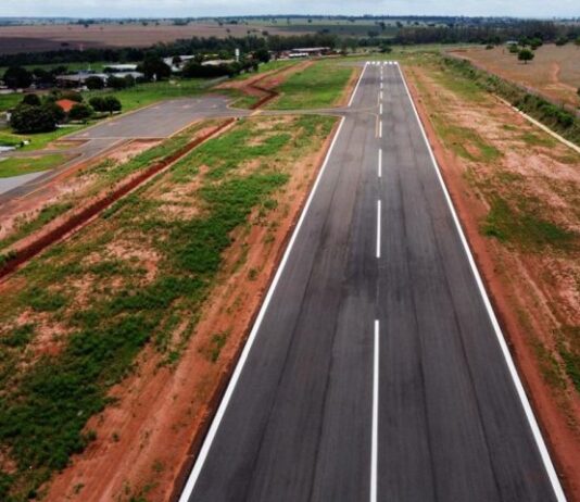 Aeródromo de Paranaíba vai ganhar sinalização noturna e poderá operar 24 horas intermitentes