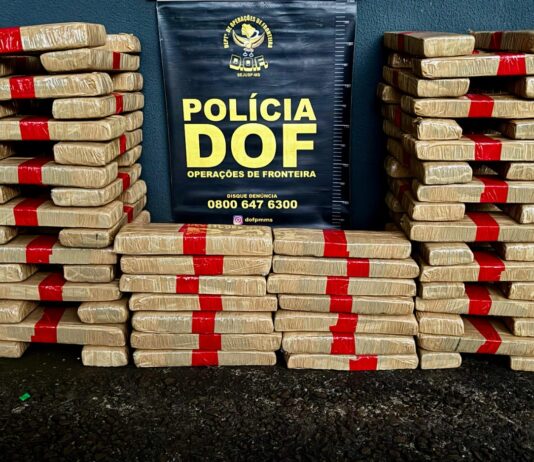 DOF apreende veículo que seguia para o Paraná com drogas em Aral Moreira