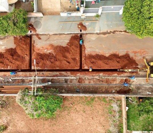 ITAQUIRAÍ já tem 80% das obras de esgoto concluídas; previsão de término é ainda esse ano