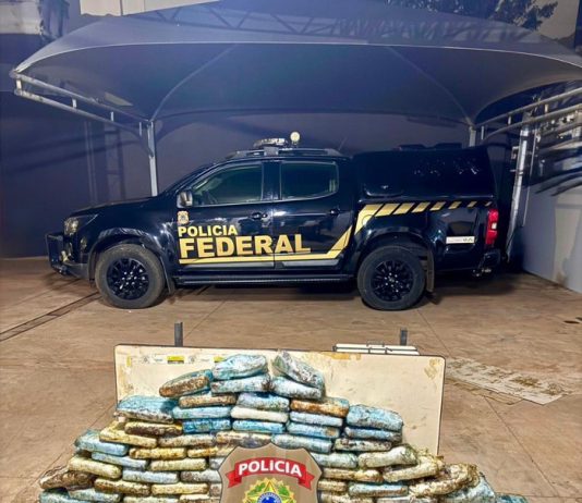 PF apreende 103 kg de drogas próximo ao município de Antônio João/MS