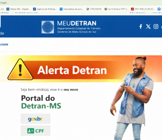 Consulta sem login? Desconfie: site oficial termina em gov.br e pagamentos só para destinatário Detran-MS