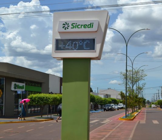 Japorã registra temperatura de 40º Celsius no início da tarde de hoje