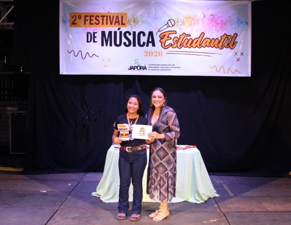 Japorã 34 anos: Letícia Ariely vence pela 2ª vez o Festival Estudantil de Música