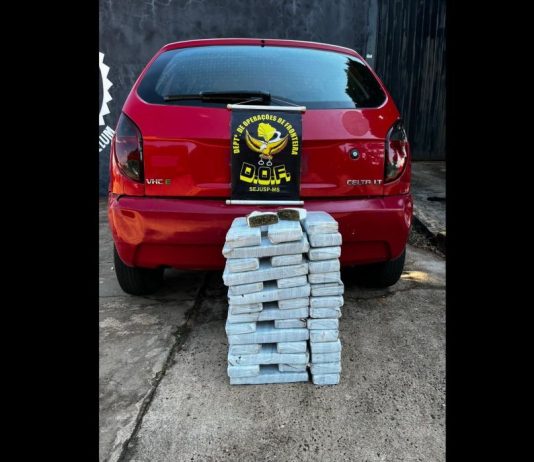 DOF prende homem que seguia com mais de 60 quilos de drogas para o Rio Grande do Sul