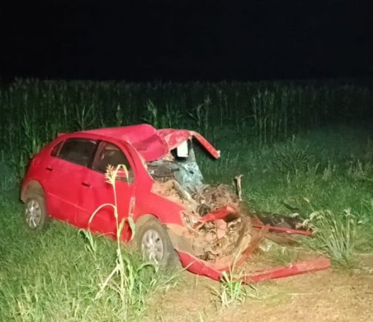 Motorista morre em colisão de Gol e carreta na entre Dourados e Deodápolis
