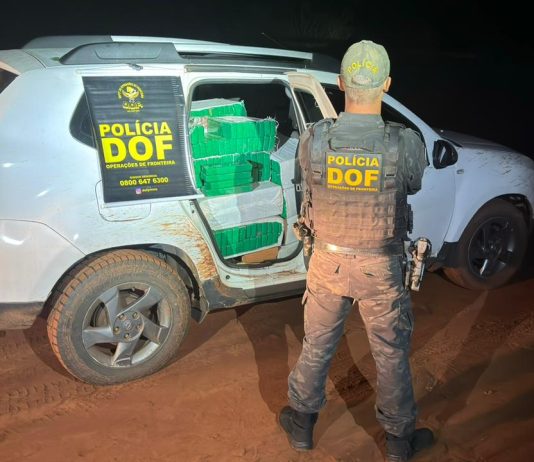 Em Japorã, DOF apreende mais de 1000 kg de maconha e recupera veículo roubado