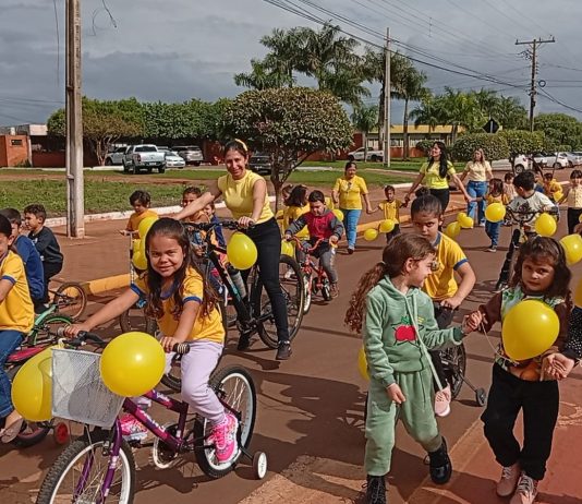 JAPORÃ: CEI José Joaquim de Brito desenvolve o “Maio Amarelo” com ações pedagógicas e educativas