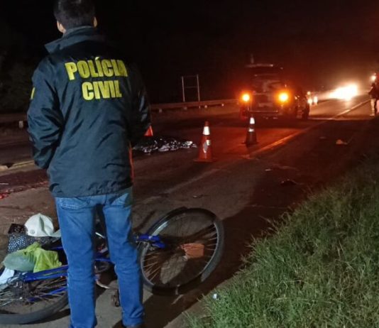 TRAGÉDIA: ciclista de 58 anos morre esmagado em atropelamento