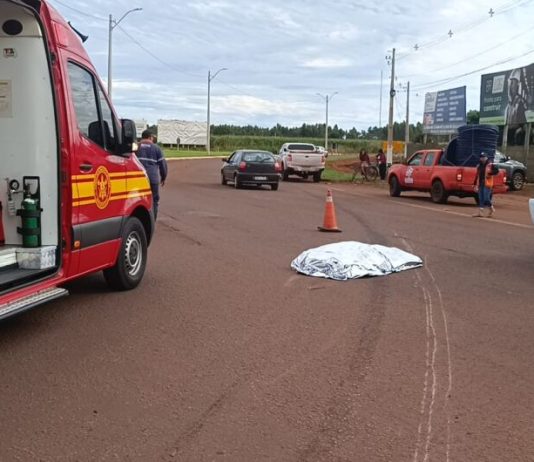 Acidente mata mulher em Dourados; tragédia envolveu uma moto e uma carreta