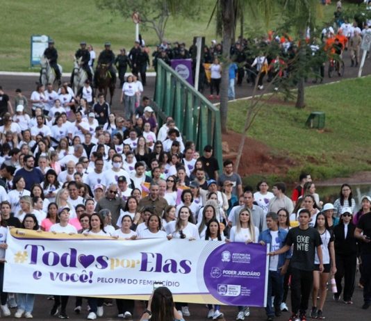 Com apoio da ALEMS, 3ª Caminhada #TodosPorElas mobiliza sociedade contra o feminicídio