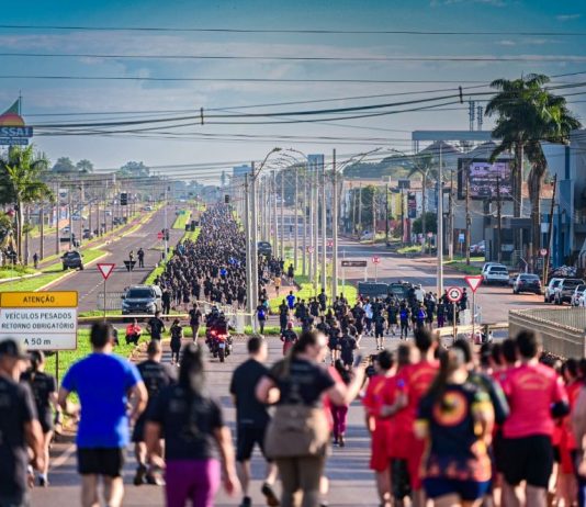DOURADOS: Corrida Águia da Fronteira reúne milhares de pessoas em comemoração aos 39 anos do DOF