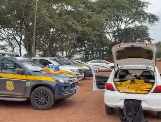 PRF apreende 379 Kg de maconha em Ivinhema (MS)