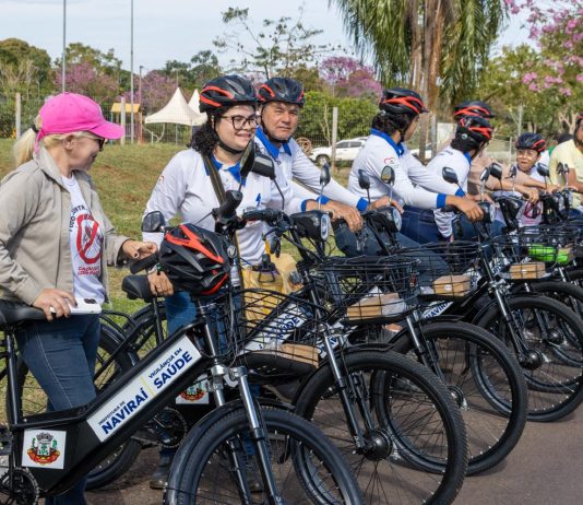 NAVIRAÍ: Agentes de Endemias Recebem Bicicletas Elétricas para Reforçar Ações nos Bairros