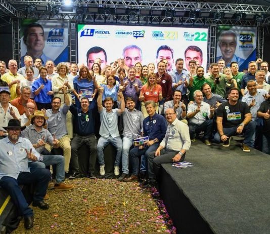 Riedel e Reinaldo reforçam campanha com apoio dos 79 municípios de MS
