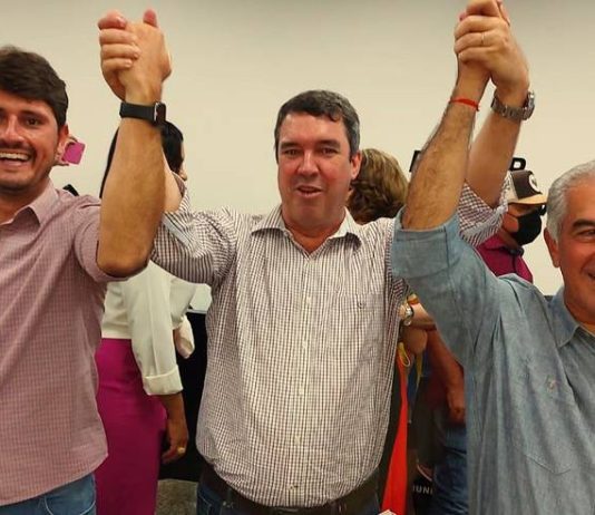 Riedel, Reinaldo e Thalles: parceria que colocou Itaquiraí no trilho do desenvolvimento
