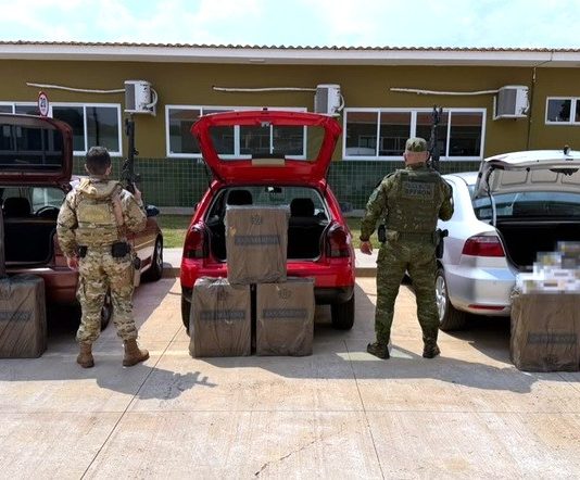 ROTINA: PF, RFB e BPfron apreendem cigarros contrabandeados do Paraguai