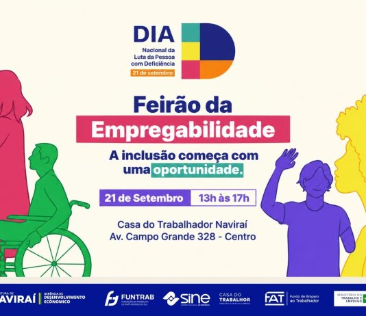 NAVIRAÍ realizará “Feirão da Empregabilidade” na próxima 2ª feira