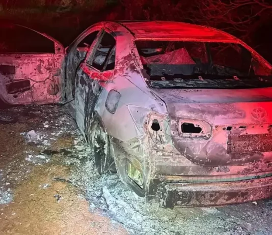 Corpo carbonizado é encontrado dentro de carro incendiado em Paranhos